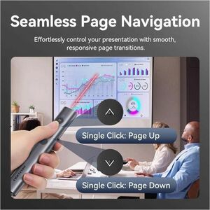 WIRELESS POWERPOINT PRESENTATIO N CLICKER WITH RED LASER POINTER