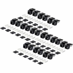 StarTech.com Gold Plated Network Connector - 24 / Pack - TAA Compliant - 1 x RJ-45 Network - Female - Black