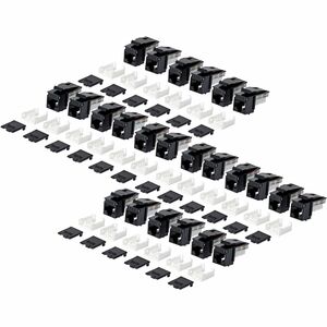 StarTech.com Gold Plated Network Connector - 24 / Pack - TAA Compliant - 1 x RJ-45 Network - Female - Black