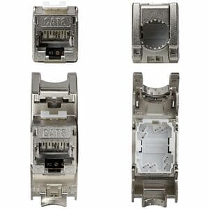 StarTech.com Gold Plated Network Connector - 6 / Pack - TAA Compliant - 1 x RJ-45 Network - Female - Shielding - Silver