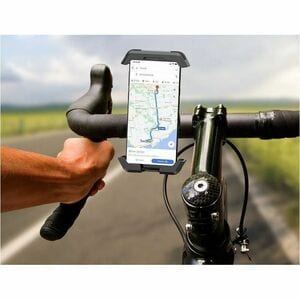 QUICK LOCK BIKE PHONE MOUNT WIT H KNOB BLACK SQUARE ABS TYPE