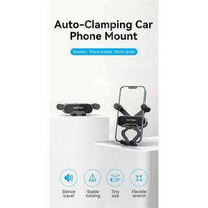 Vention KCEH0 Smartphone, Car, iPhone SmartPhone Holder - 30 mm x 106 mm x 91.8 mm x - ABS, Thermoplastic Polyurethane (TP
