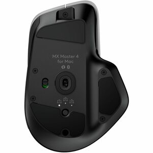 Logitech MX Master 4 for Mac 鼠标 - 蓝牙/射频 - C型 USB, A 型 USB - 暗视野 - 8 按钮 - 8 可编程按钮 - 1 件 - PC, Mac - 无线 - 10 m - 2.40 GHz - 