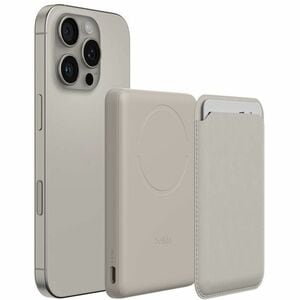 Belkin BoostCharge Stromspeicher - für Ohrhörer, iPhone, Smartphone, Kabellose Ohrhörer, MagSafe-fähiges Gerät, Android-Ge