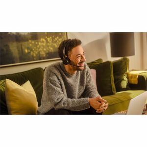 Jabra Evolve3 45 Wired/Wireless On-ear, Over-the-head Stereo Headset - Binaural - Supra-aural - 3000 cm - Bluetooth - 16 O