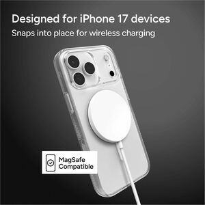 ZAGG Crystal Palace Snap Case for Apple iPhone 17 Pro Max Smartphone - Textured Edge, Textured Grip - Crystal Clear - 1 / 