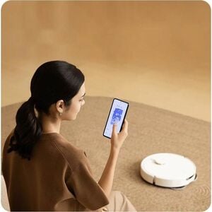 Xiaomi H50 Robot Vacuum Cleaner - 4 L Water Tank Capacity - Brush, Mop Pad - Carpet - Battery, AC Supply - 230 V AC, 14.4 