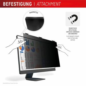Displex Privacy Safe 3H Blendfrei Blickschutzfilter für Universal - für 55,9 cm (22 Zoll) Widescreen LCD Monitor - 16:10 -
