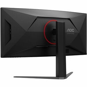 AOC CU34G4CA 34" Class UW-QHD Curved Screen Gaming LED Monitor - 21:9 - Black, Red - 86.4 cm (34") Viewable - Fast Vertica