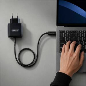 StarTech.com 65 W AC Adapter - Universal Adapter - 1 USB Type-C - For Smartphone, Notebook, MacBook Pro - Europe - 120 V A