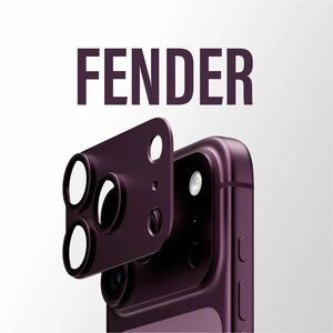 PanzerGlass Fender Camera Lens Protector - Dark Cherry - Glass, Aluminium