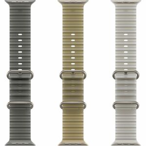 Apple Watch Ultra 4 Smartwatch - 49 mm Case Height - 44 mm Case Width - Natürlich Tasche, Farbe - Transparentes Grau Band 