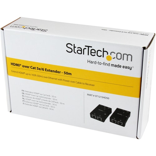 StarTech.com Video Extender Transmitter/Receiver - Wired - TAA Compliant - 1 Input Device - 1 Output Device - 50 m Range -