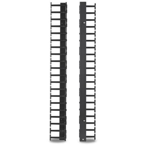 APC AR7721 Cable Organizer - Black - 2 Each Pack - TAA Compliant - Cable Manager - 42U Rack Height