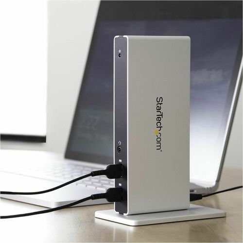 StarTech.com Replicador de Puertos Universal USB 3.0 para Laptop con DVI Doble y Ethernet Gigabit con Adaptadores HDMI VGA