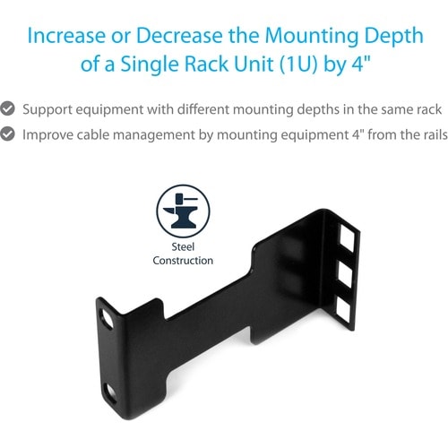 1U SERVER RACK DEPTH EXTENDER NETWORK RACK RAIL DEPTH ADAPTER KIT