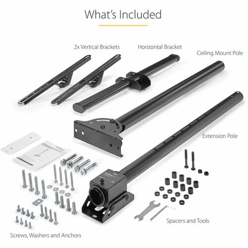 FLAT-SCREEN TV CEILING MOUNT .