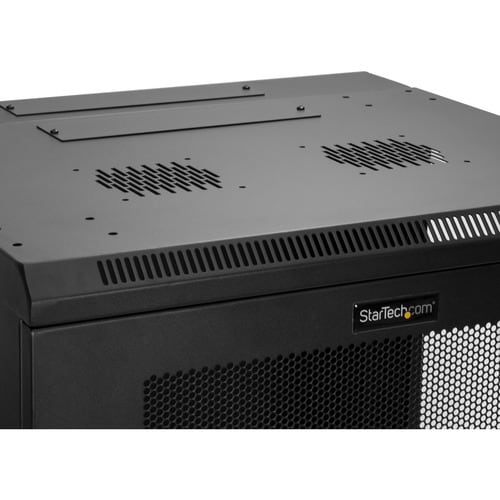StarTech.com 4-Post 12U Wall Mount Network Cabinet, 19" Hinged Wall-Mounted Server Rack for IT Equipment, Flexible Lockabl