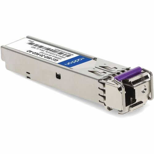 AddOn GLC-BXD-20-RGD-AO SFP (mini-GBIC) - 1 x LC 1000Base-BX Network - 1 - TAA Compliant - For Optical Network, Data Netwo