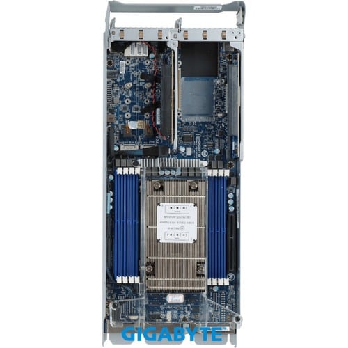 GIGABYTE H252-Z10 Barebone System - 2U Rack-mountable - Socket SP3 - 1 x Processor Support - AMD Chip - 128 GB DDR4 SDRAM 
