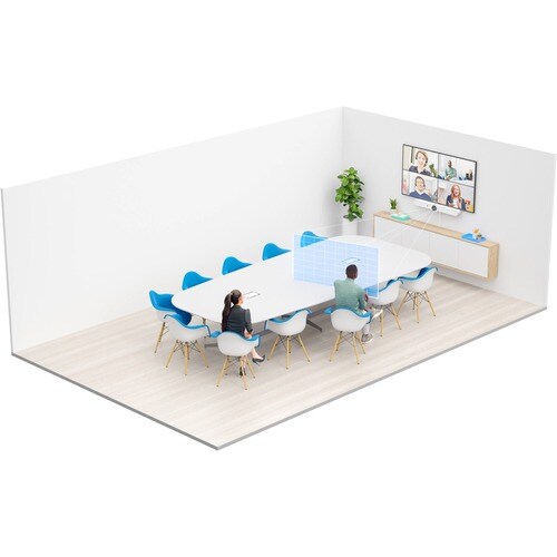 Logitech Rally Bar Video Conferencing Camera - 30 fps - White - USB 3.0 - 3840 x 2160 Video - 3x Digital Zoom - Microphone