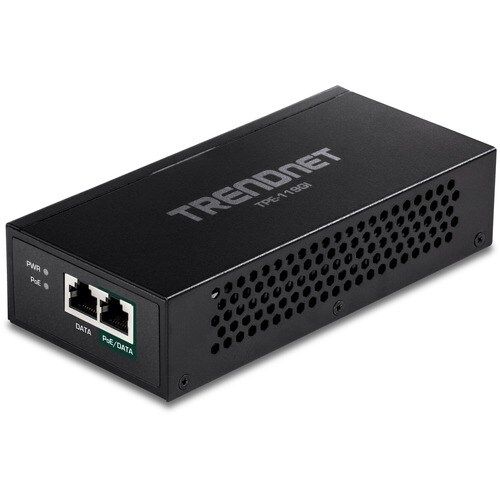 TRENDnet PoE Injector - TAA Compliant - 120 V AC, 230 V AC Input - 1 x Gigabit Ethernet Input Port(s) - 1 x Gigabit 4PPoE 
