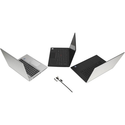 Kensington Universal Cable Lock For Notebook - 1.83 m Cable - Patented T-bar/Key Lock - Carbon Steel - For Notebook