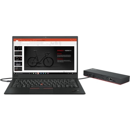 Lenovo USB Type C Docking Station for Notebook/Monitor - 100 W - 4K - 3840 x 2160 - 4 x USB Type-A Ports - USB Type-A - 1 