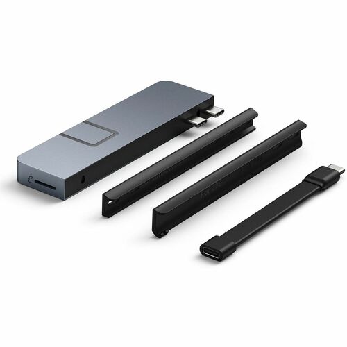Hyper HyperDrive DUO PRO HD575-GRAY USB Type C Docking Station for Tablet PC, Desktop PC, Notebook - Charging Capability -