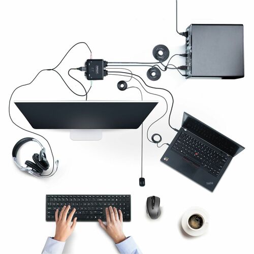 StarTech.com KVM-Switchbox - 2 Computer - 1 Lokaler Benutzer(n) - 4K - 3840 x 2160 - 4 x USB - USB 2.0 - 2 x HDMI - Desktop