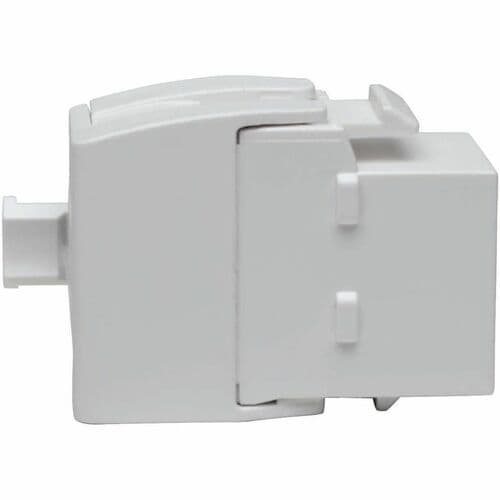 Tripp Lite series N238-001-GY-TF Network Connector - TAA Compliant - 1 x RJ-45 Network Female, 1 x IDC - Shielding - White