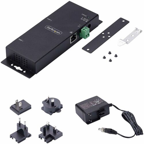 StarTech.com Device Server - TAA Compliant - Twisted Pair - 1 x Network (RJ-45) - 2 x Serial Port - 10/100Base-T - Fast Et