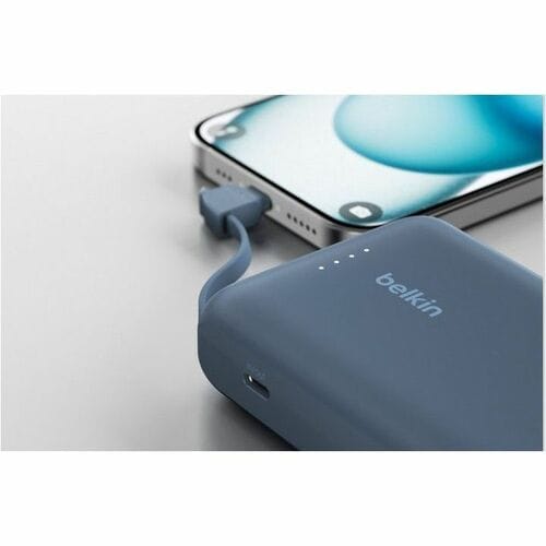 Belkin BoostCharge Stromspeicher - Blau - für Smartphone, Tablet-PC, iPad mini, iPad, iPad Pro - 10000 mAh - 20 W - USB Ty