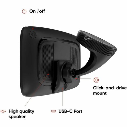TomTom GO Navigator Automobile Portable GPS Navigator - Portable, Magnetic Mount - 15.2 cm (6") - Touchscreen - Speaker - 
