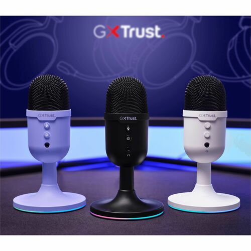 Trust GXT 234W Wired Condenser Microphone for Indoor, Gaming, Live Streaming, Podcasting, Content Production - Black - 1.8
