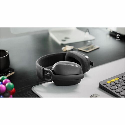 Logitech Zone Vibe Wireless Over-the-head, Over-the-ear Stereo Headset - Graphite - Microsoft Teams Certification - Binaur