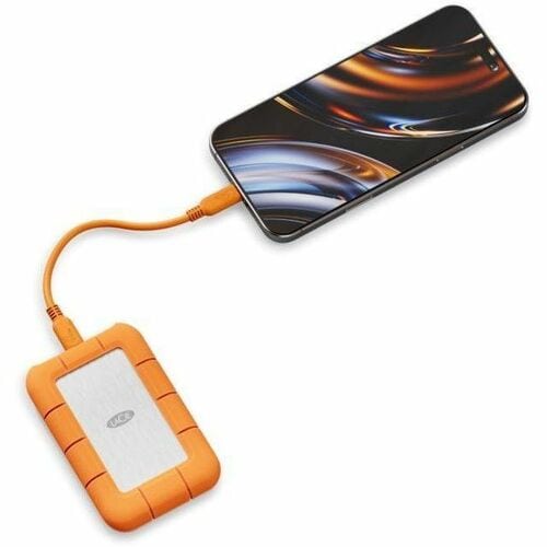 LaCie Rugged STND1000400 1 TB Rugged Solid State Drive - External - Gaming Console, iPhone Device Supported - USB Type C, 