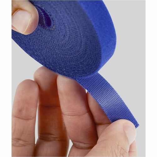 StarTech.com Cable Routing - Blue - 4 Pack Pack - Cable Tie - 4.6 m Length - Fabric