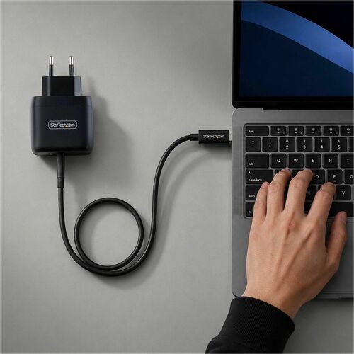 StarTech.com 65 W AC Adapter - Universal Adapter - 1 USB Type-C - For Smartphone, Notebook, MacBook Pro - Europe - 120 V A