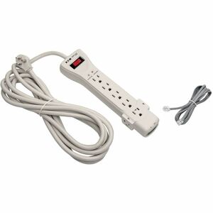 Tripp Lite by Eaton Protect It! 7-Outlet Surge Protector 15 ft. (4.57 m) Cord 2520 Joules Fax/Modem Protection RJ11 - 7 x 