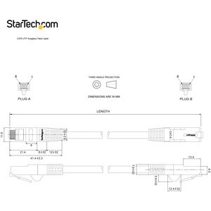 StarTech.com 7ft CAT6 Ethernet Cable - Blue Snagless Gigabit - 100W PoE UTP 650MHz Category 6 Patch Cord UL Certified Wiri