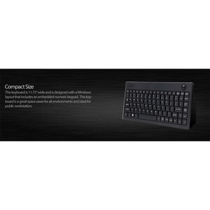 Adesso WKB-3100UB Wireless Keyboard - USB - 87 Keys