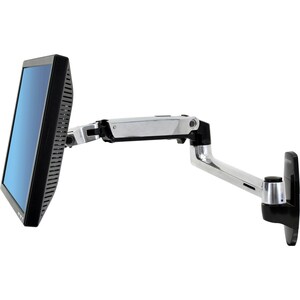 Ergotron Mounting Arm for LCD Monitor, Monitor, TV - Polished Aluminum - 34" Screen Support - 24.91 lb Load Capacity - 100