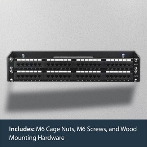 StarTech.com 2U 19in Hinged Wallmount Bracket for Patch Panels - Wall-mount a patch panel or network switch while providin