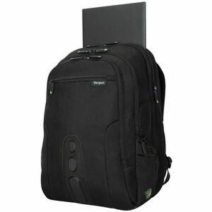 Targus EcoSmart TBB019US Carrying Case (Backpack) for 17" Notebook - Black, Green - Bump Resistant, Drop Resistant - Polye