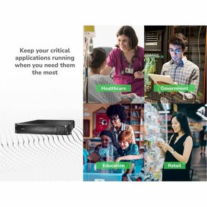 APC Smart-UPS X, Line Interactive, 2000VA, Rack/tower convertible 2U, 100V-127V, 3x 5-15R+3x 5-20R+1x L5-20R NEMA, SmartSl