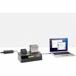 StarTech.com 4-Bay Hard Drive Duplicator and Eraser, External HDD/SSD Cloner / Copier / Wiper Tool, USB 3.0/eSATA to SATA 