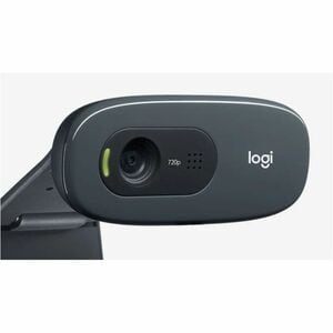 Logitech C270 Webcam - 30 fps - Black - USB 2.0 - 1 Each - 3 Megapixel Interpolated - 1280 x 720 Video - Fixed Focus - 55°
