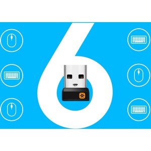 Logitech M325 Wireless Mouse, 2.4 GHz with USB Unifying Receiver, 1000 DPI Optical Tracking, 18-Month Life Battery, PC / M