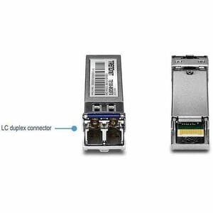 TRENDnet TE100-MGBFX SFP (mini-GBIC) - 1 x LC Duplex 100Base-FX Network - TAA Compliant - For Optical Network, Data Networ